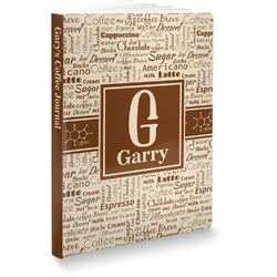 Coffee Lover Softbound Notebook - 7.25" x 10" (Personalized)