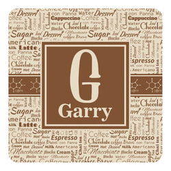 Coffee Lover Square Decal - Medium (Personalized)