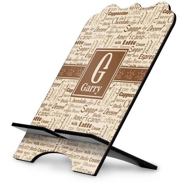 Custom Coffee Lover Stylized Tablet Stand (Personalized)