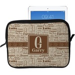 Coffee Lover Tablet Case / Sleeve - Large (Personalized)