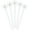 Coffee Lover White Plastic 5.5" Stir Stick - Fan View