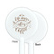 Coffee Lover White Plastic 5.5" Stir Stick - Single Sided - Round - Front & Back