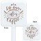 Coffee Lover White Plastic Stir Stick - Double Sided - Approval