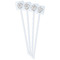 Coffee Lover White Plastic Stir Stick - Double Sided - Square - Front