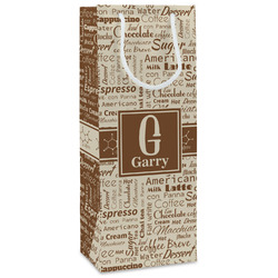 Coffee Lover Wine Gift Bags - Matte (Personalized)
