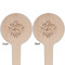 Coffee Lover Wooden 4" Food Pick - Round - Double Sided - Front & Back