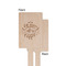 Coffee Lover Wooden 6.25" Stir Stick - Rectangular - Single - Front & Back