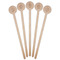 Coffee Lover Wooden 7.5" Stir Stick - Round - Fan View