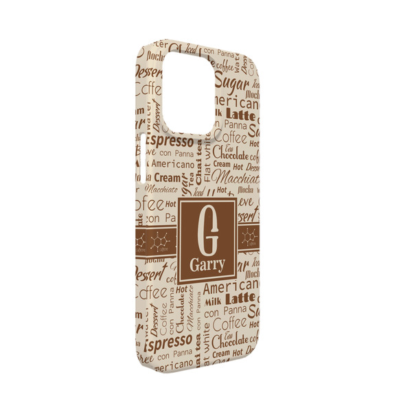 Custom Coffee Lover iPhone Case - Plastic - iPhone 13 Mini (Personalized)