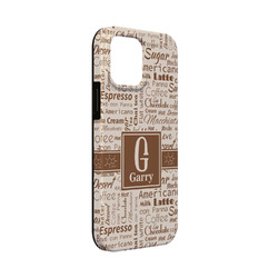Coffee Lover iPhone Case - Rubber Lined - iPhone 13 Mini (Personalized)