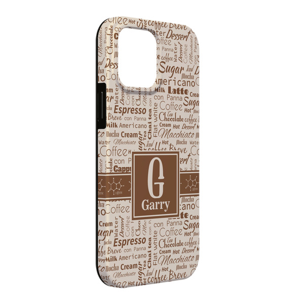 Custom Coffee Lover iPhone Case - Rubber Lined - iPhone 13 Pro Max (Personalized)