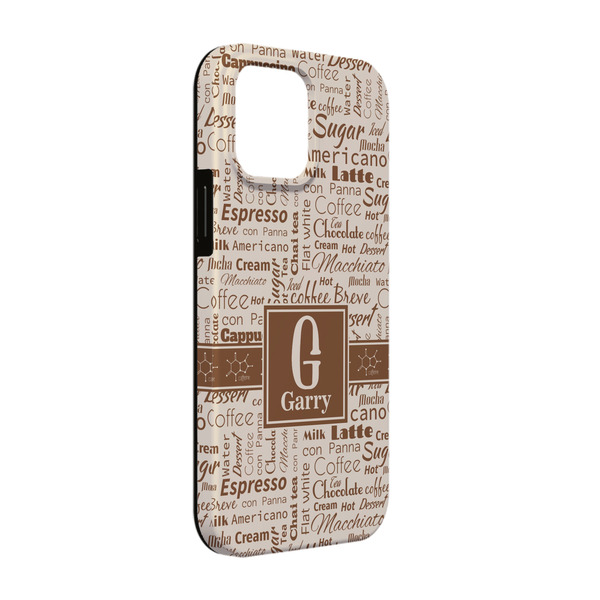 Custom Coffee Lover iPhone Case - Rubber Lined - iPhone 13 Pro (Personalized)