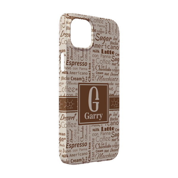 Custom Coffee Lover iPhone Case - Plastic - iPhone 14 (Personalized)