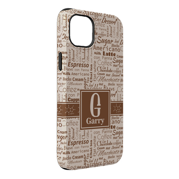 Custom Coffee Lover iPhone Case - Rubber Lined - iPhone 14 Pro Max (Personalized)