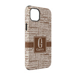 Coffee Lover iPhone Case - Rubber Lined - iPhone 14 (Personalized)