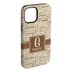 Coffee Lover iPhone Case - Rubber Lined - iPhone 15 Pro Max (Personalized)