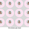 Baby Girl Photo 1" Multipurpose Round Labels - Sheet