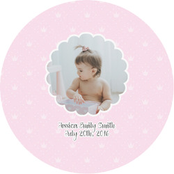 Baby Girl Photo Multipurpose Round Labels - 1"