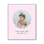 Baby Girl Photo Wood Print - 11x14