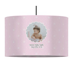 Baby Girl Photo 12" Drum Pendant Lamp - Fabric