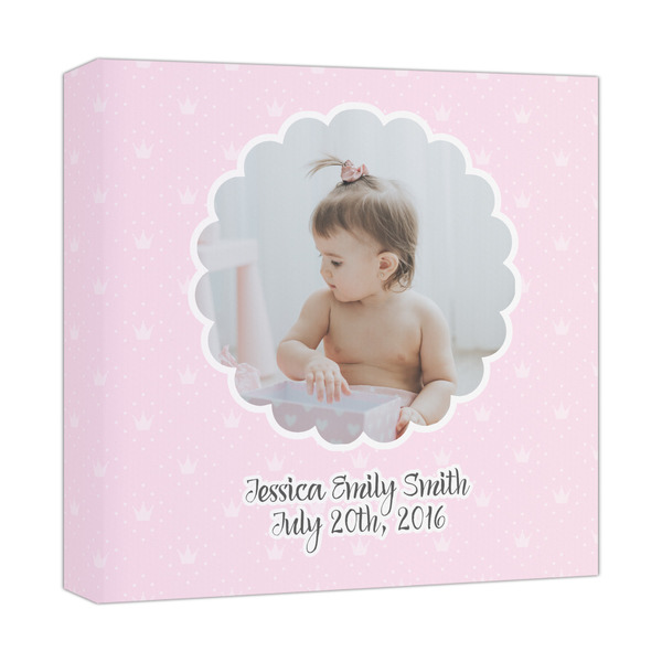 Custom Baby Girl Photo Canvas Print - 12x12