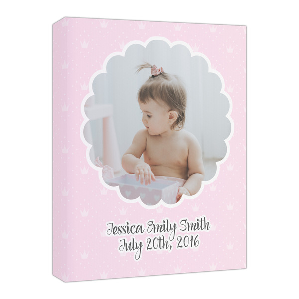 Custom Baby Girl Photo Canvas Print - 16x20