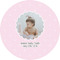 Baby Girl Photo 2" Multipurpose Round Labels - Single Sticker