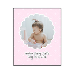 Baby Girl Photo Wood Print - 20x24