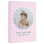 Baby Girl Photo Canvas Print - 20x30