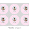 Baby Girl Photo 3" Multipurpose Round Labels - Sheet