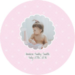 Baby Girl Photo Multipurpose Round Labels - 3"