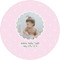 Baby Girl Photo 3" Multipurpose Round Labels - Single Sticker