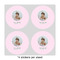 Baby Girl Photo 4" Multipurpose Round Labels - Sheet