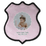 Baby Girl Photo Iron On Shield Patch C