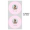 Baby Girl Photo 5" Multipurpose Round Label - Sheet