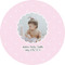 Baby Girl Photo 5" Multipurpose Round Label - Single Sticker