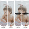 Baby Girl Photo Adult Crew Socks - Double Pair - Front and Back - Apvl