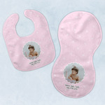 Baby Girl Photo Baby Bib & Burp Set