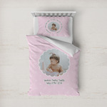 Baby Girl Photo Duvet Cover Set - Twin (Personalized)