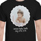 Baby Girl Photo Black Crew T-Shirt on Model - CloseUp