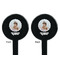 Baby Girl Photo Black Plastic 7" Stir Stick - Double Sided - Round - Front & Back