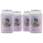 Baby Girl Photo Can Cooler (12 oz) - Set of 4