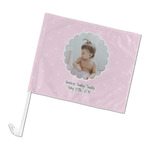 Baby Girl Photo Car Flag - Large