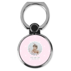 Baby Girl Photo Cell Phone Ring Stand & Holder (Personalized)