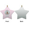 Baby Girl Photo Ceramic Flat Ornament - Star Front & Back (APPROVAL)