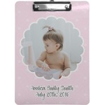 Baby Girl Photo Clipboard (Personalized)