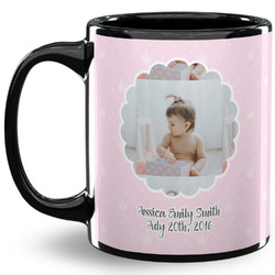 Baby Girl Photo 11 Oz Coffee Mug - Black