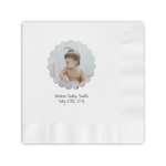 Baby Girl Photo Coined Cocktail Napkins