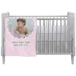 Baby Girl Photo Crib Comforter / Quilt (Personalized)