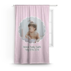 Baby Girl Photo Curtain - 50"x84" Panel (Personalized)